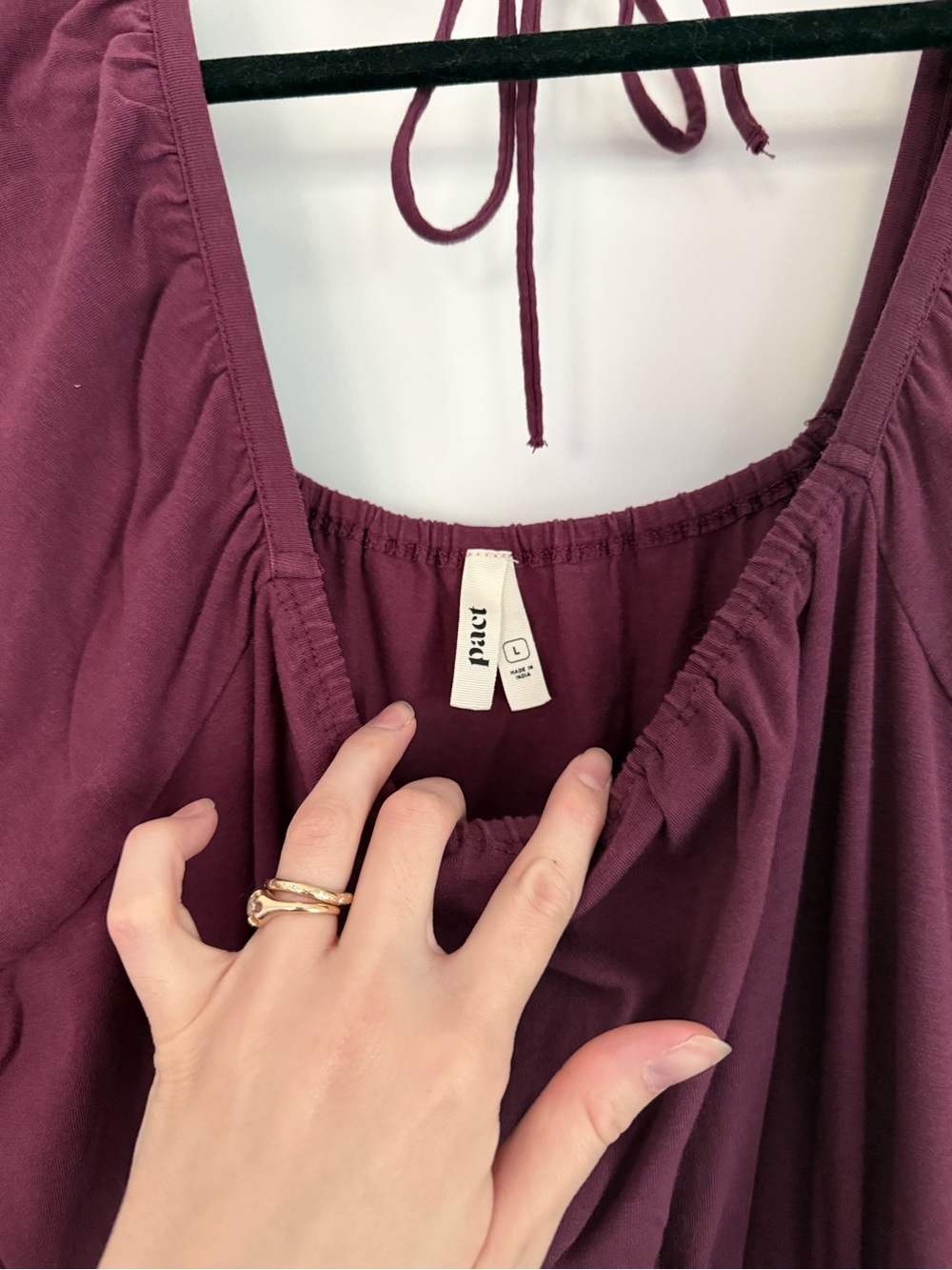 Pact Organic plum dress - Picture 3 of 5